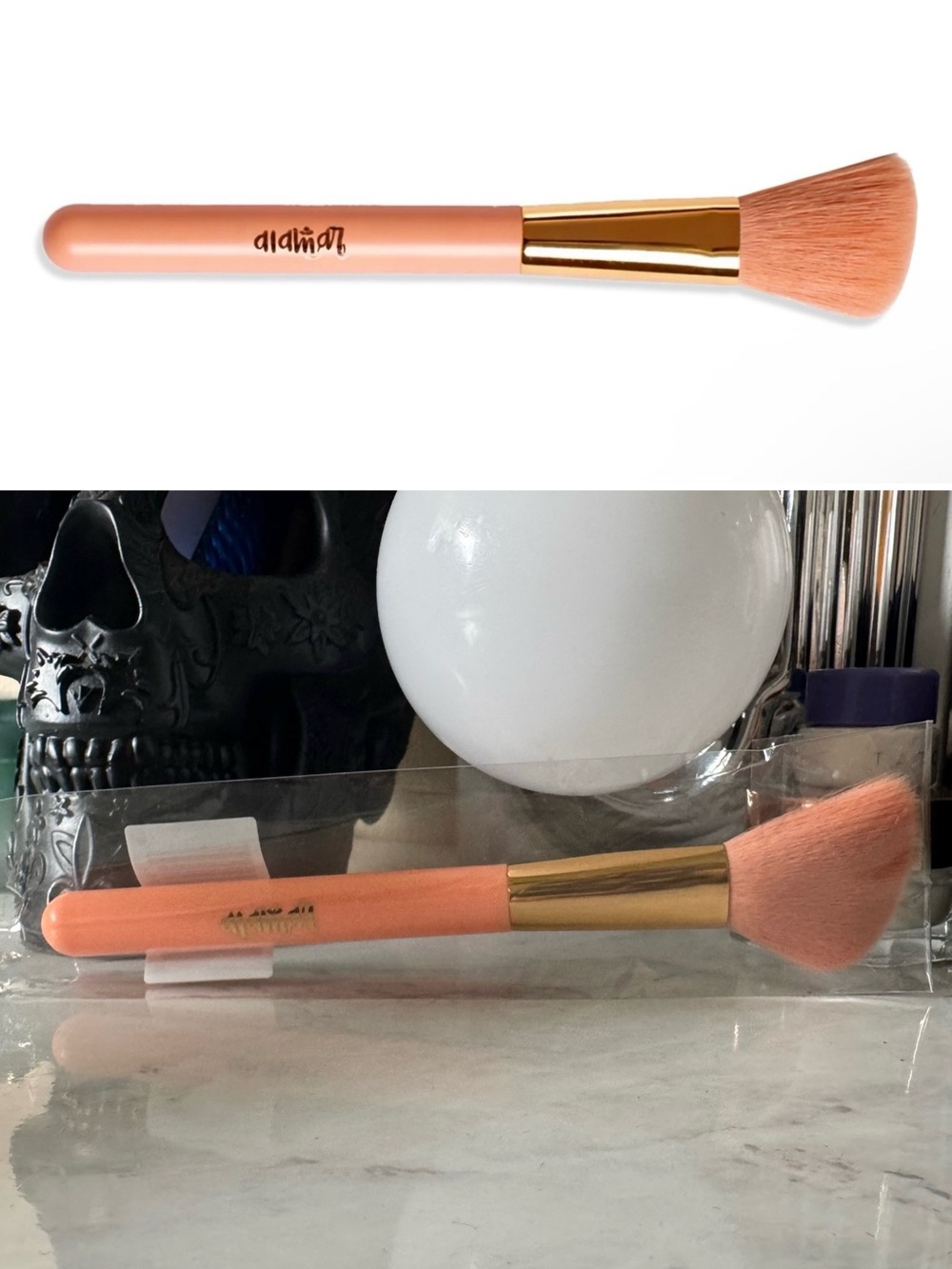 3/$15 Alamar Cosmetics Cheek Perfecting Brush Bronzer and Blush Brush Vegan